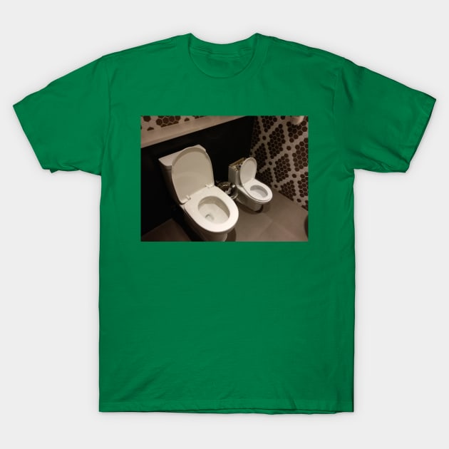 Dual toilets T-Shirt by Stephfuccio.com